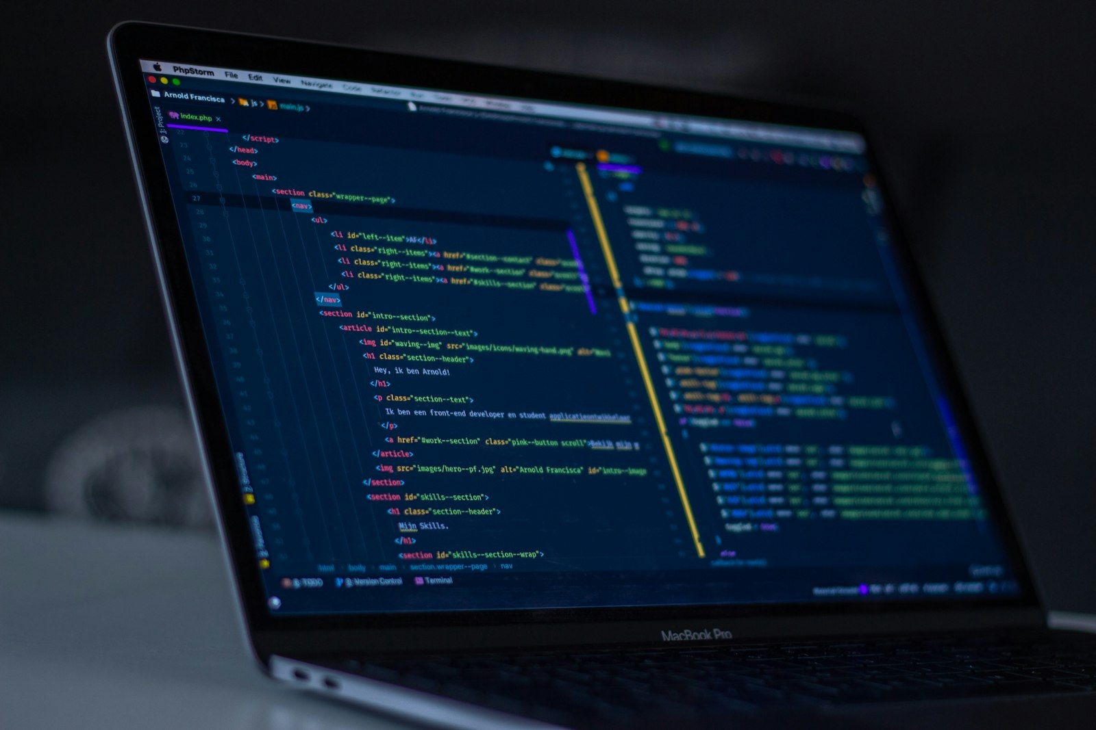Web application with dashboard and data visualization
